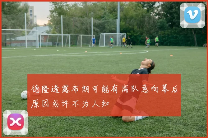 德隆透露布朗可能有离队意向幕后原因或许不为人知
